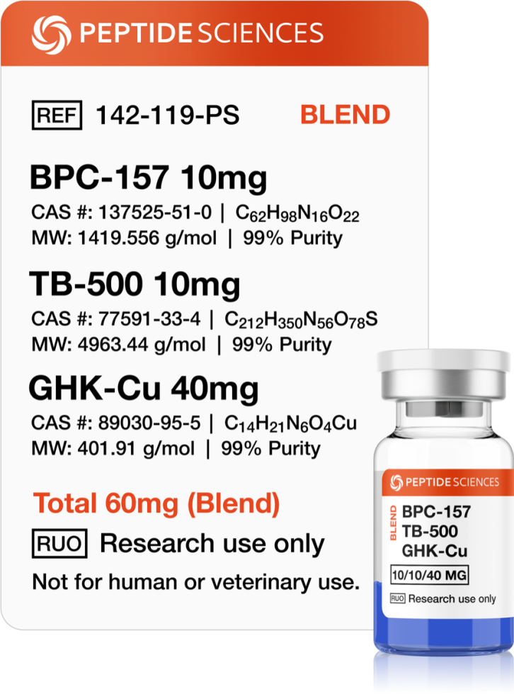 BPC-157, TB-500, GHK-Cu (Glow Blend) 60 mg